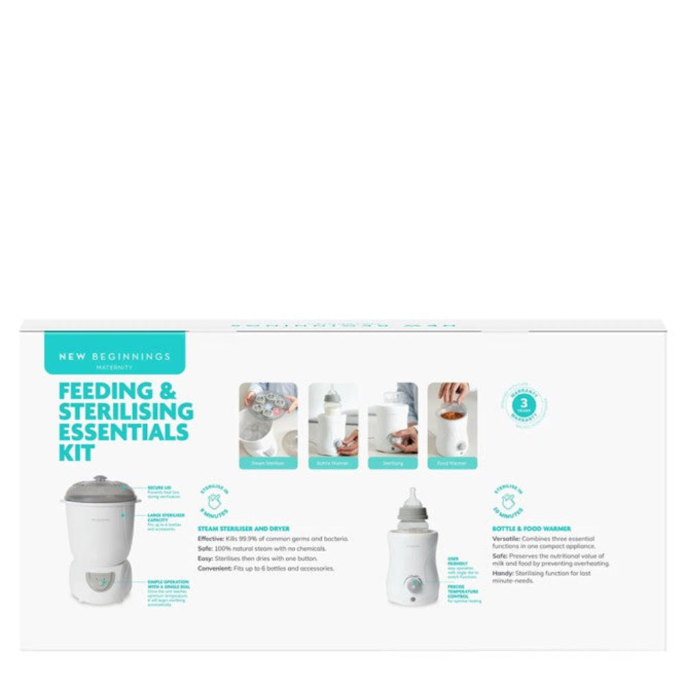 New Beginnings Steam Steriliser and Bottle and Food Warmer Kit