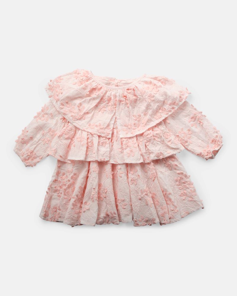 Walnut Fifi Dress - Pink Broderie