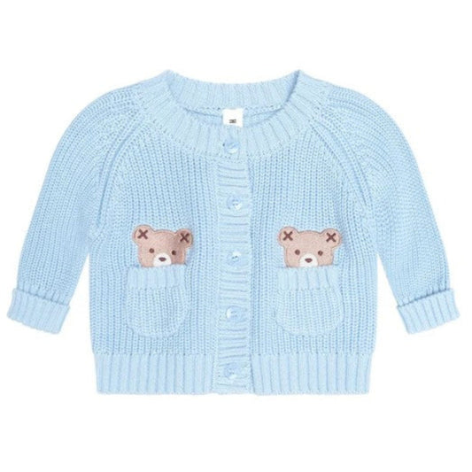 Huxbaby Baby Blue Fisherman Cardi