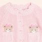 Huxbaby Baby Pink Fisherman Cardi
