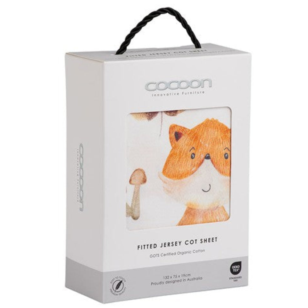 Cocoon Furniture Cot Fitted Sheet - Forest Friends