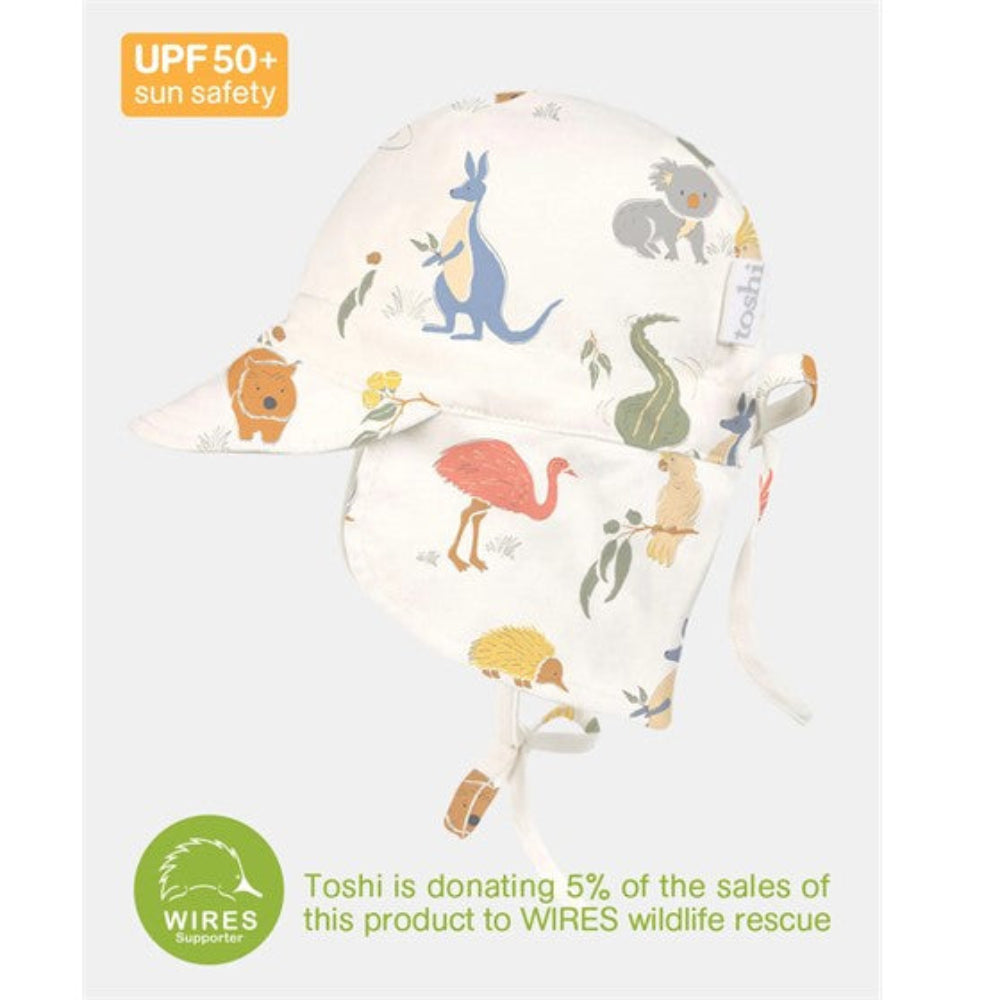 Toshi Flap Cap Bambini - Outback