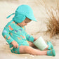 Toshi Swim Flap Cap Beachcomber - Seagrass
