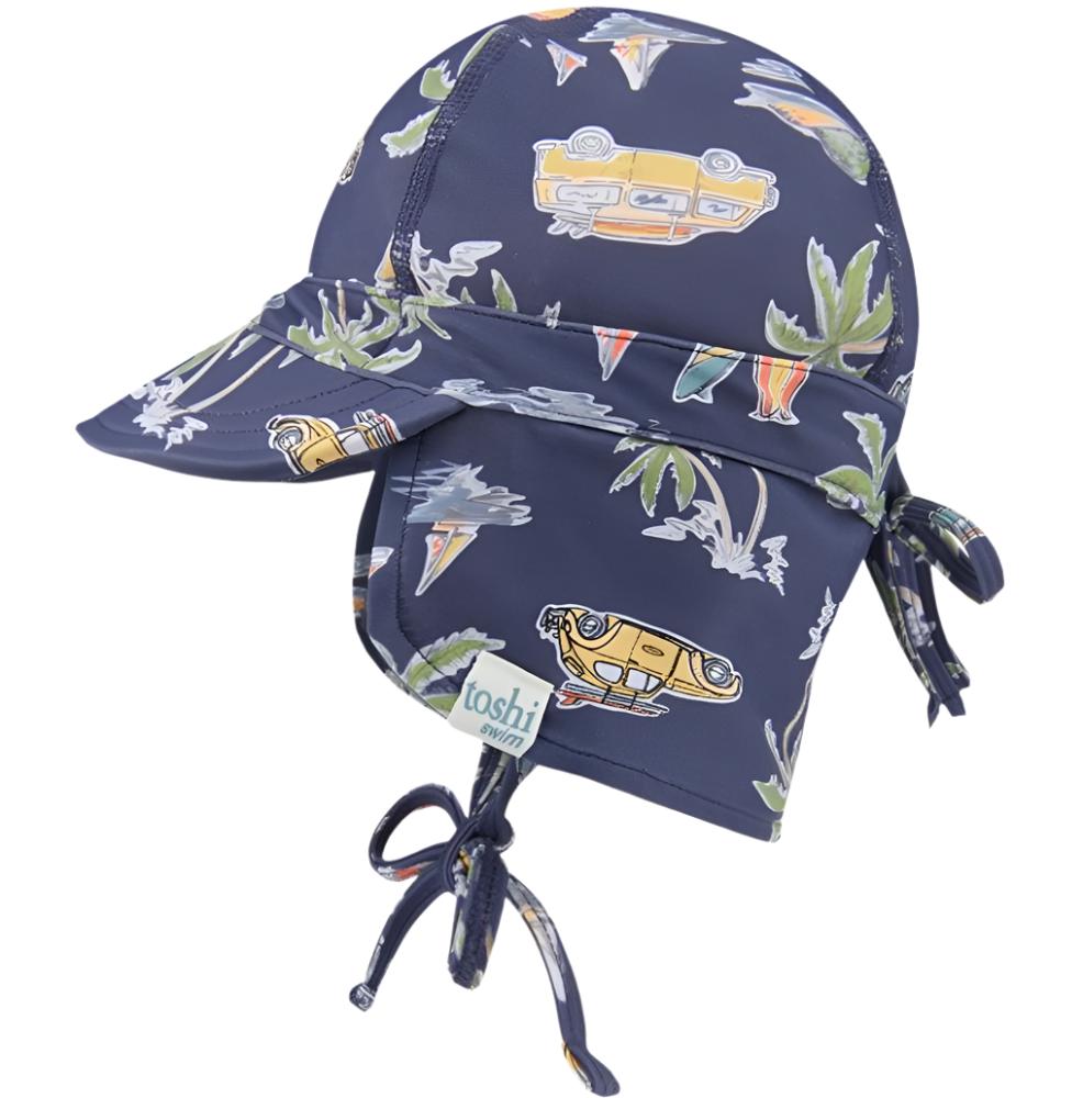 Toshi Swim Baby Flap Cap Classic - Surf Twilight