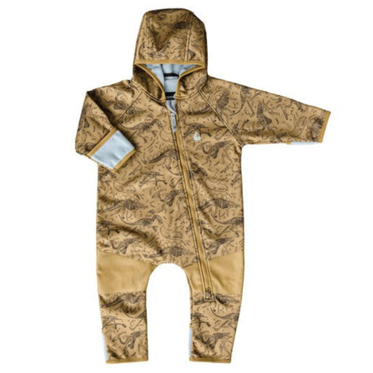 Therm All-Weather Fleece Onesie - Dino Bones