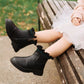 Walnut Flora Boot - Black