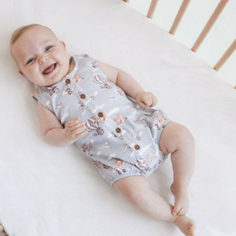 Aster + Oak Flying Friends Bubble Romper