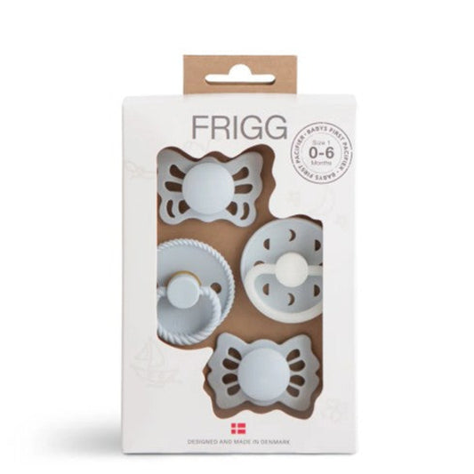 FRIGG Baby's First Pacifier Set - Powder Blue