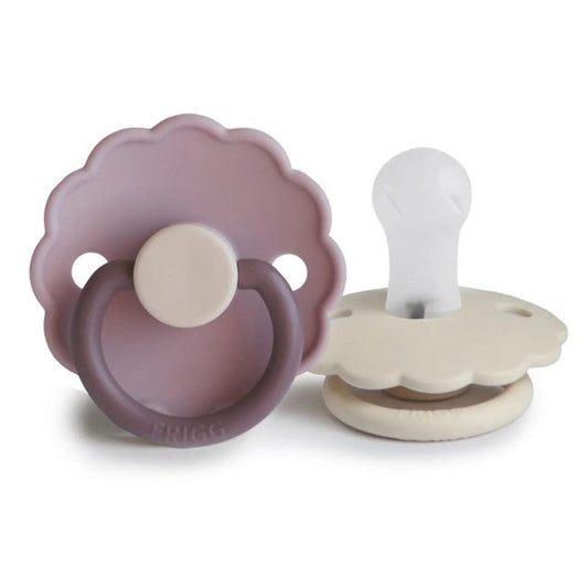 FRIGG Daisy Pacifier 2 Pack Silicone - Lavender Haze/Cream