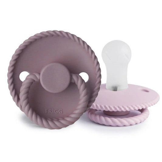 FRIGG Rope Pacifier 2 Pack Silicone - Twilight Mauve/Lilac
