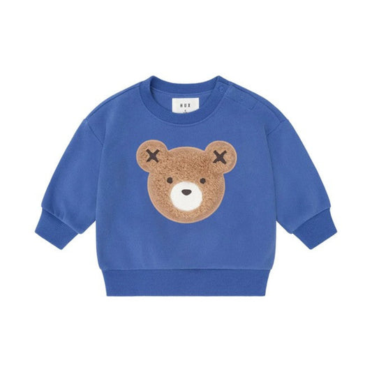 Huxbaby Furry Huxbear Cobalt Sweatshirt