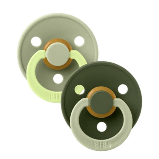 Bibs Soothers Fusion Fashion 2pk - Sage Hunter Green Mix