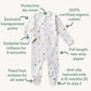 Snuggle Hunny Organic Snuggle Sleepsuit Zip Footie - Garden Friends