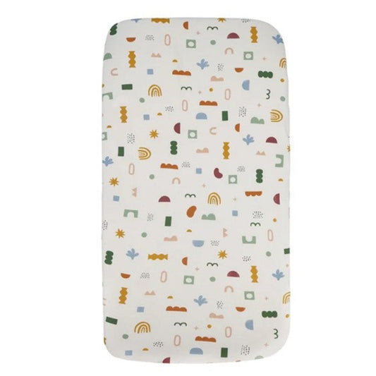 Living Textiles 1pk Bedside Bassinet Fitted Sheet - Geo Mod
