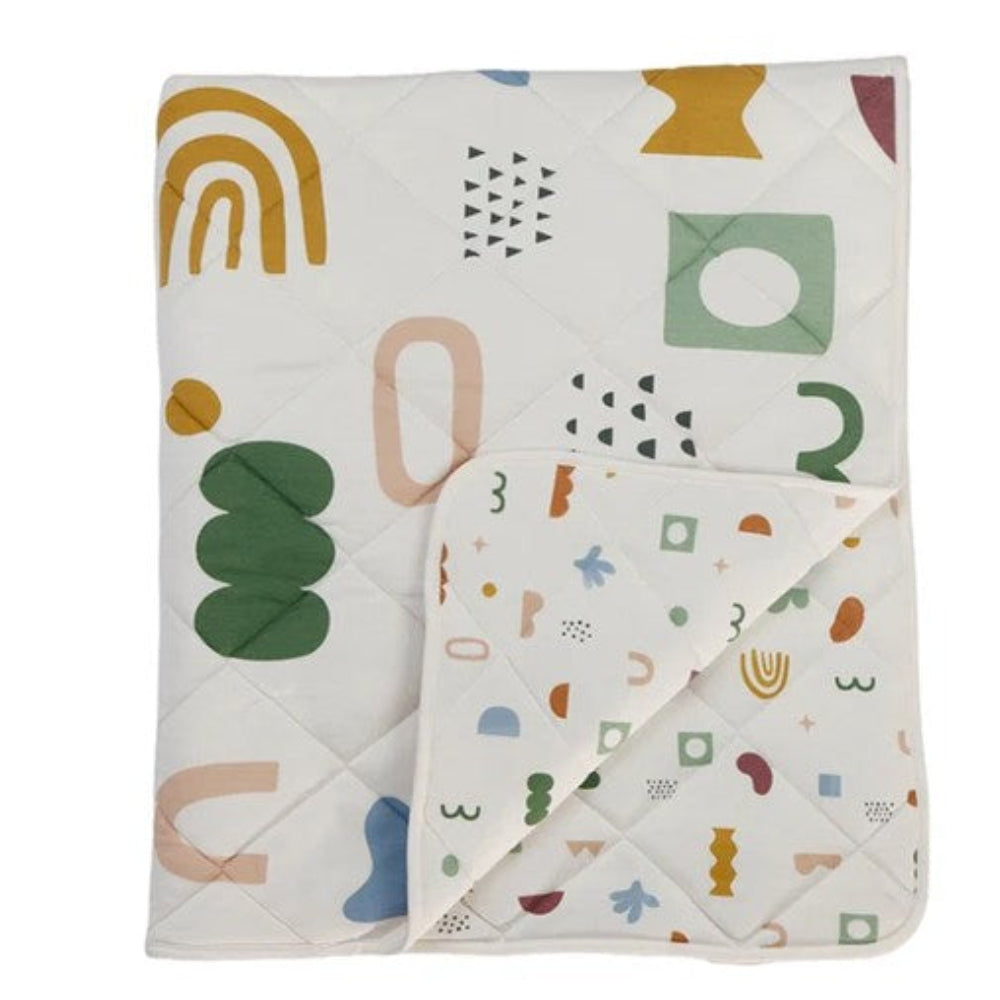 Living Textiles Reversible Jersey Cot Comforter - Geo Mod
