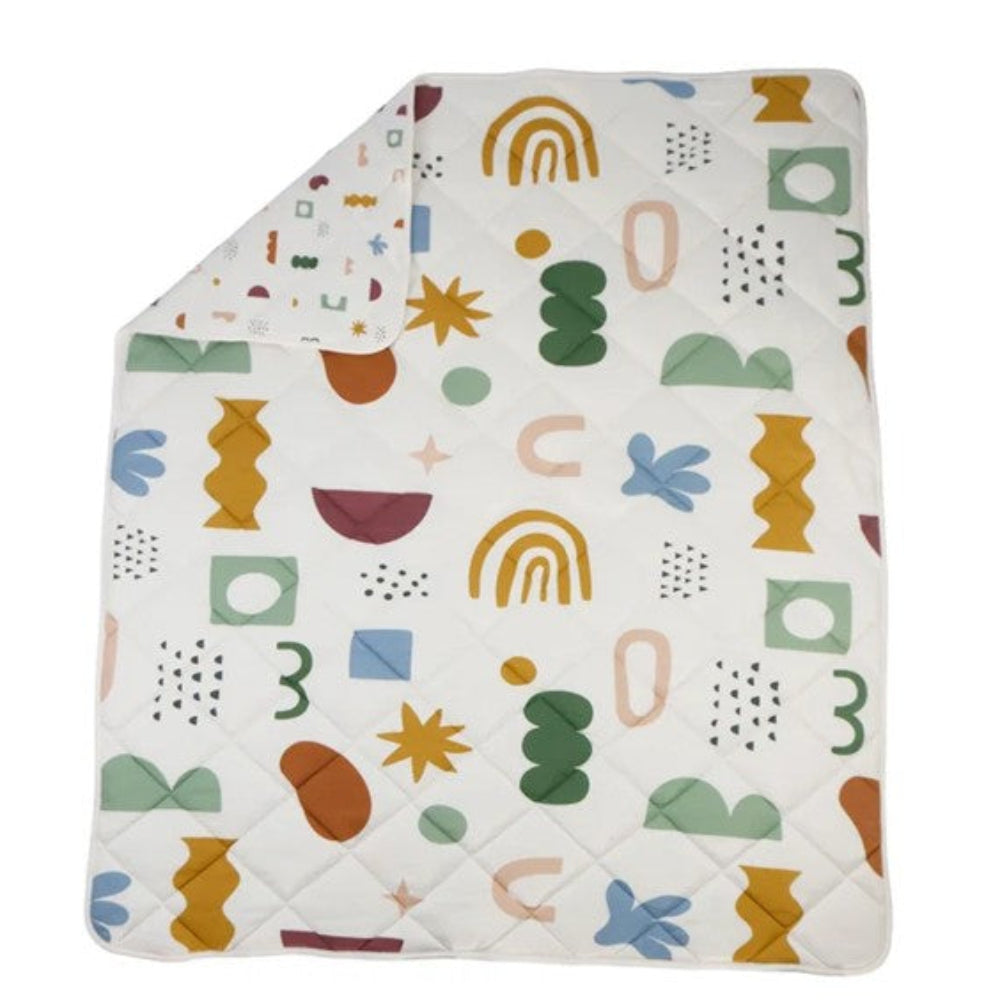 Living Textiles Reversible Jersey Cot Comforter - Geo Mod