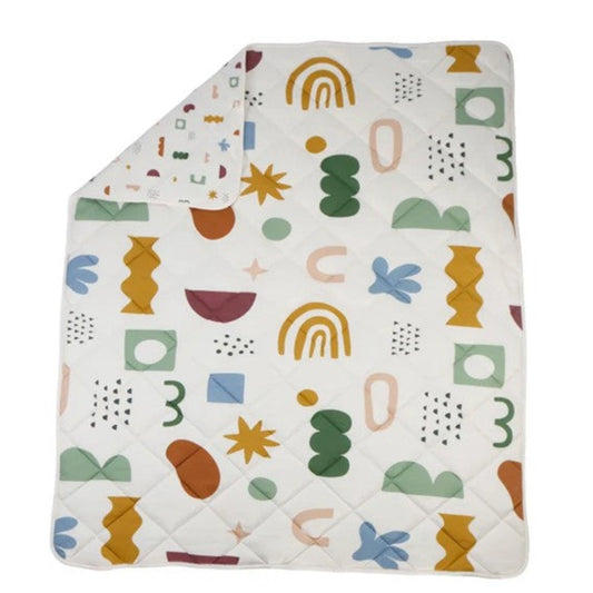 Living Textiles Reversible Jersey Cot Comforter - Geo Mod