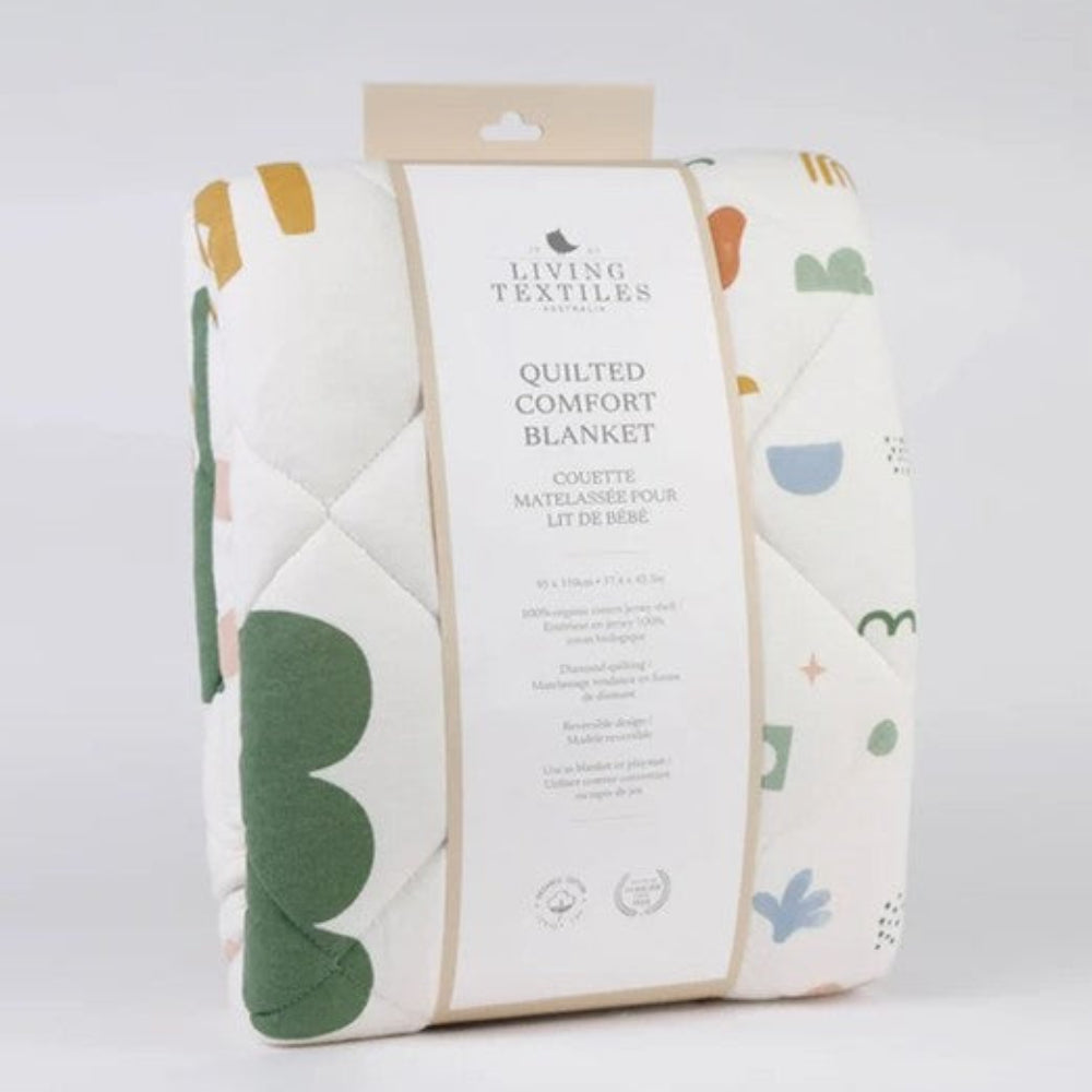 Living Textiles Reversible Jersey Cot Comforter - Geo Mod