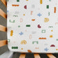 Living Textiles 1pk Cot Fitted Sheet - Geo Mod