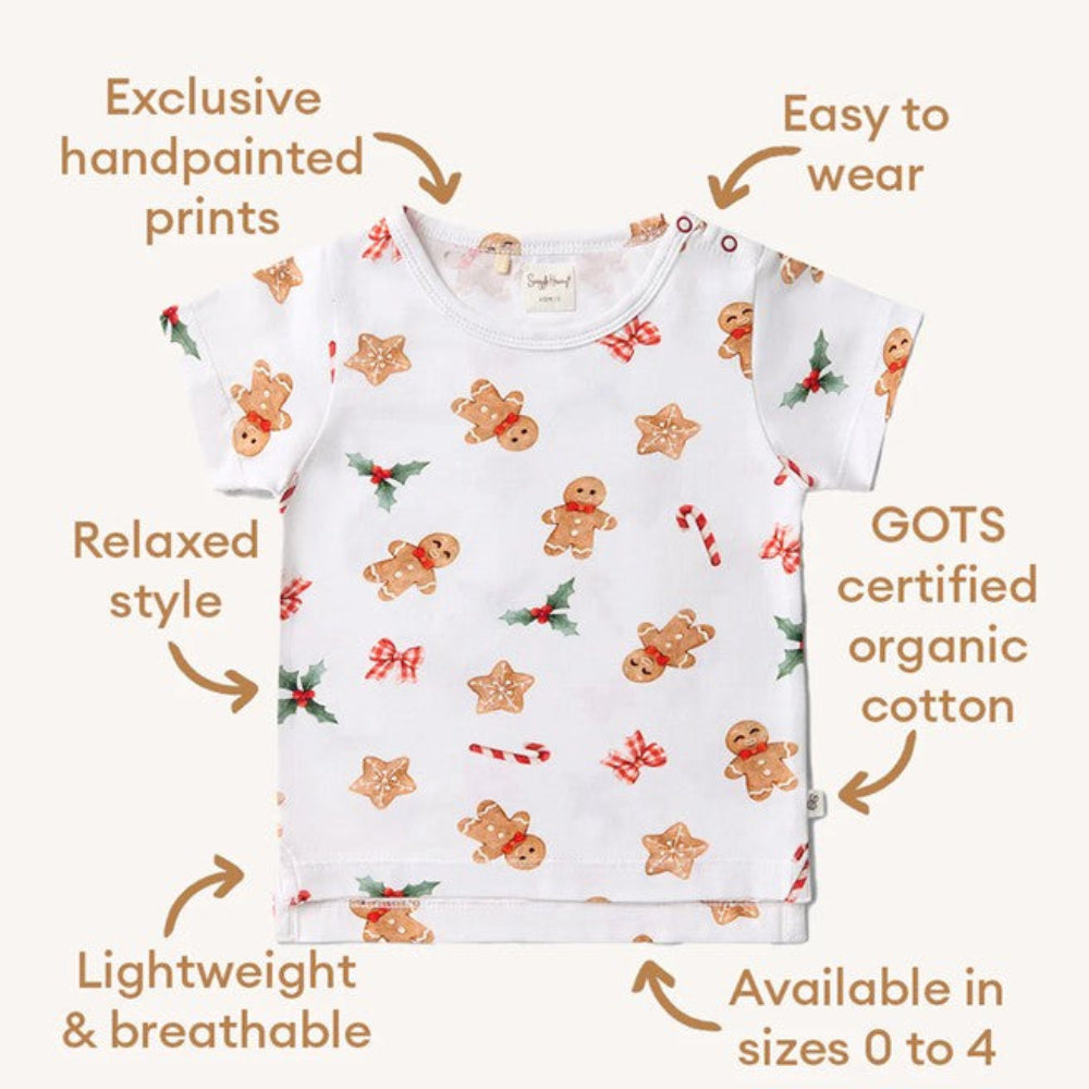 Snuggle Hunny Organic T Shirt - Gingerbread