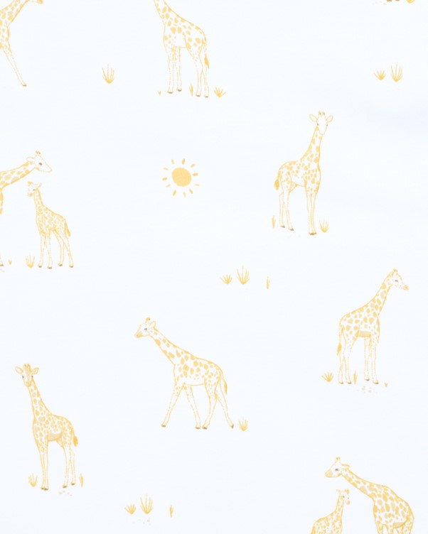 White Label Organic Long Sleeve Onesie - Giraffe
