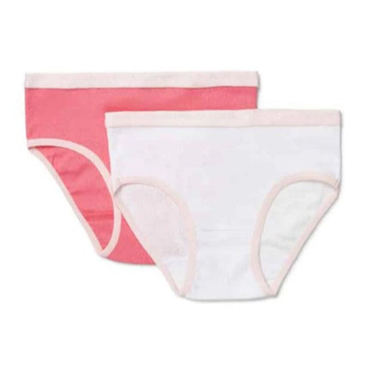 Marquise Girls Everyday Underwear - 2 pk - Hot Pink/White
