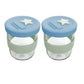 Cherub Baby Silicone and Glass Storage Containers - 2 pk - 180ml