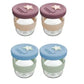 Cherub Baby Silicone and Glass Storage Containers - 2 pk - 180ml