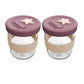 Cherub Baby Silicone and Glass Storage Containers - 2 pk - 180ml