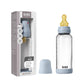 Bibs Glass Baby Bottle Complete Set 240ml Medium Flow Latex - Baby Blue