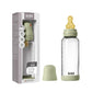 Bibs Glass Baby Bottle Complete Set 240ml Medium Flow Latex - Sage