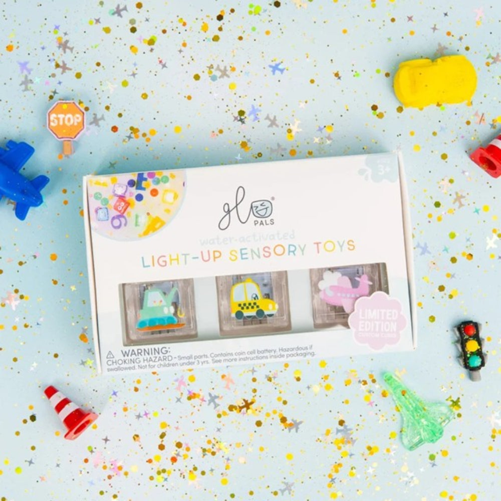 Glo Pals - Limited Edition Light Up Cubes - 6 pk - Auto Theme