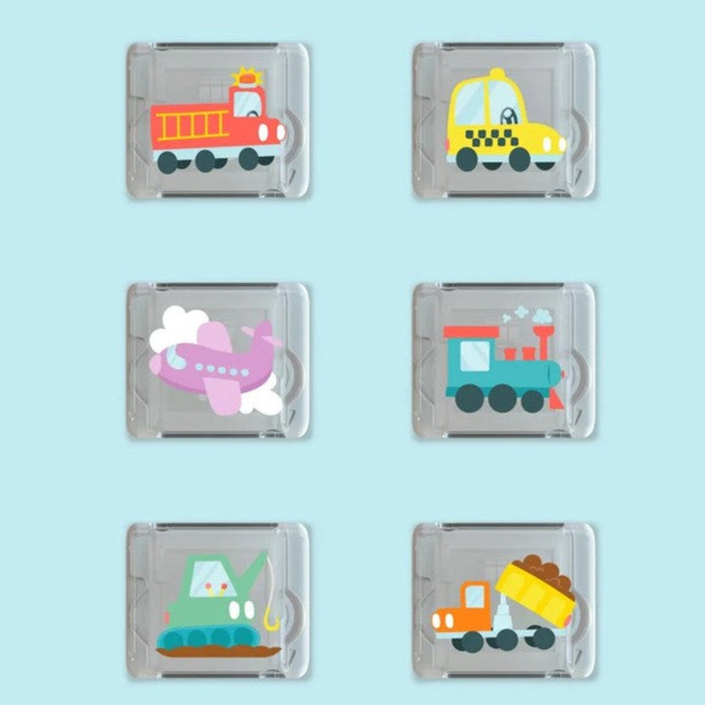 Glo Pals - Limited Edition Light Up Cubes - 6 pk - Auto Theme