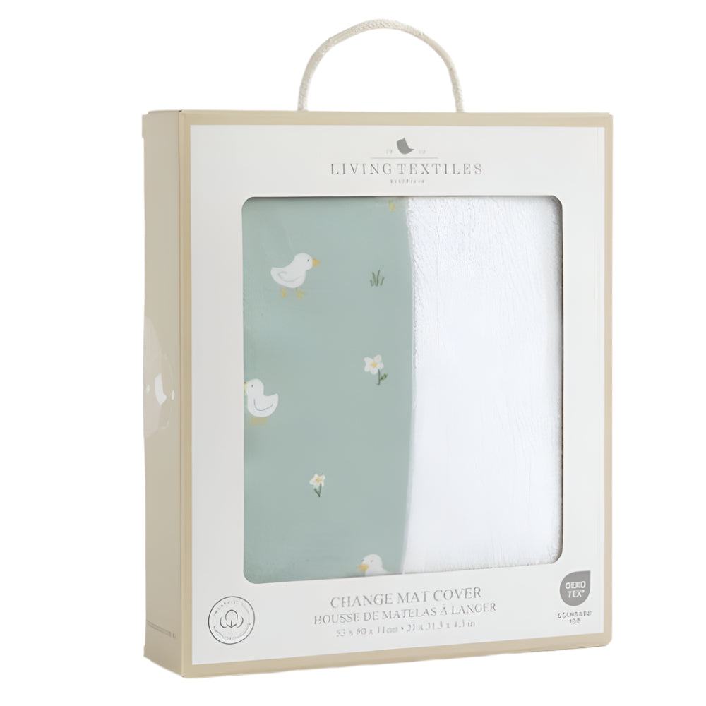 Living Textiles Jersey Change Mat Cover - Goosey Goosey