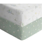 Living Textiles 2pk Jersey Cot Fitted Sheets - Goosey Goosey