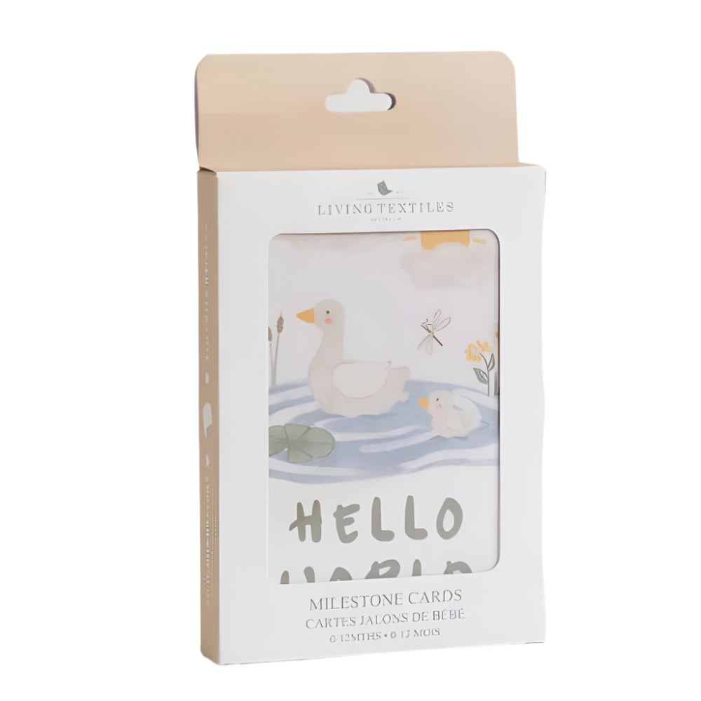 Living Textiles Milestone Cards - Goosey Goosey