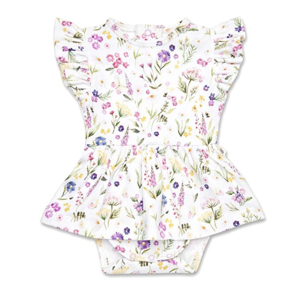 Snuggle Hunny Short Sleeve Organic Dress - Gracie