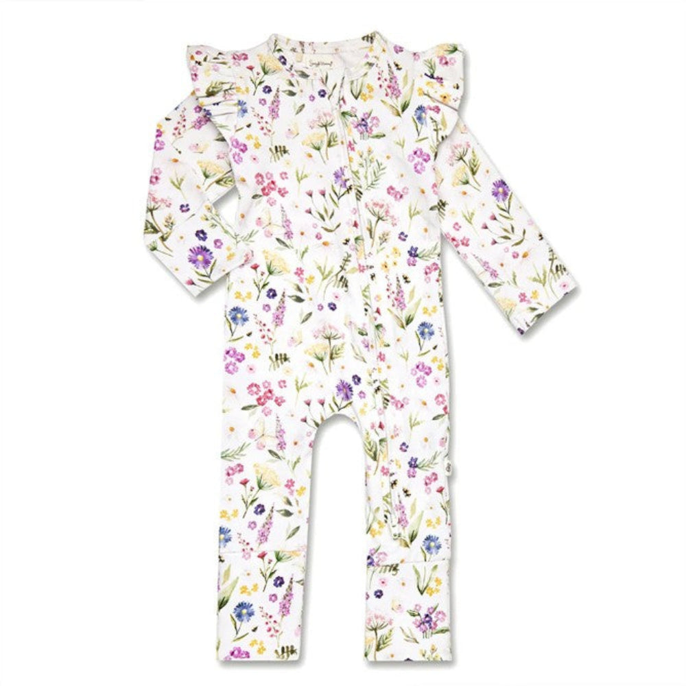 Snuggle Hunny Organic Snugglesuit Convertible Romper - Gracie