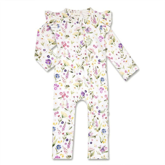 Snuggle Hunny Organic Snugglesuit Convertible Romper - Gracie