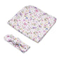 Snuggle Hunny Organic Jersey Wrap & Topknot Set - Gracie