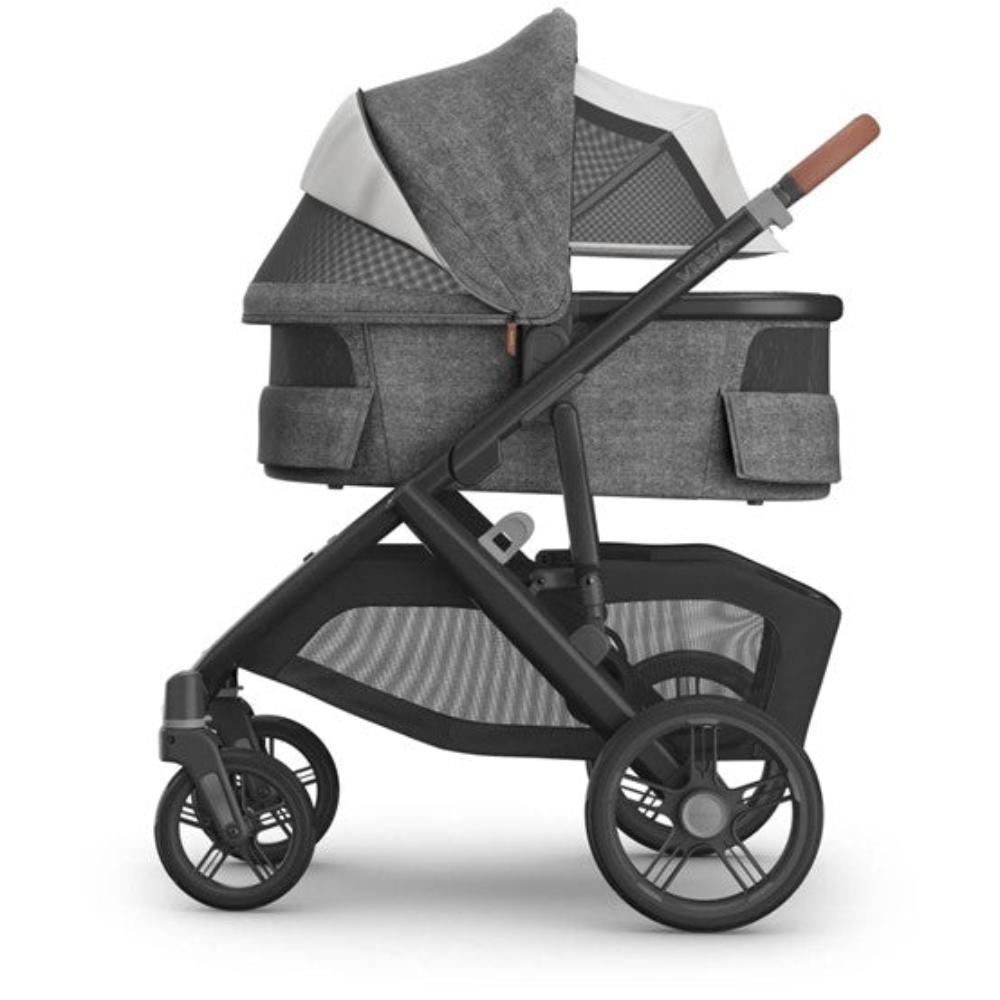 UPPAbaby VISTA V3 with Bassinet - Charcoal Melange - Greyson + Free Upper Adapters