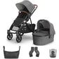 UPPAbaby VISTA V3 with Bassinet - Greyson with BONUS Upper Adaptors, Carry All Organiser and Cup Holder