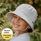 Bedhead Classic Bucket Sun Hat - Grey Stripe