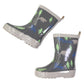 Korango Bear Print Gumboot - Charcoal