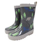 Korango Bear Print Gumboot - Charcoal
