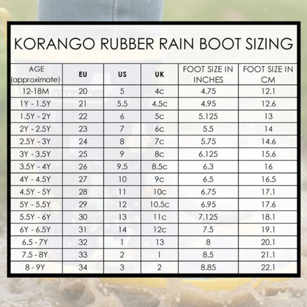Korango Gumboot - On the Farm Navy