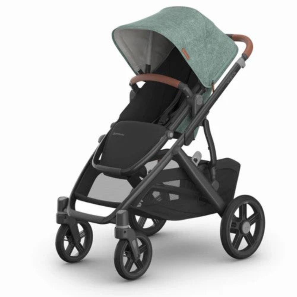 UPPAbaby VISTA V3 with Bassinet - Green Melange - Gwen + Free Upper Adapters