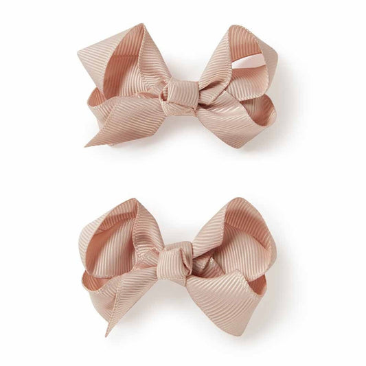 Snuggle Hunny Piggy Tail Hair Clips - Pair - Nude