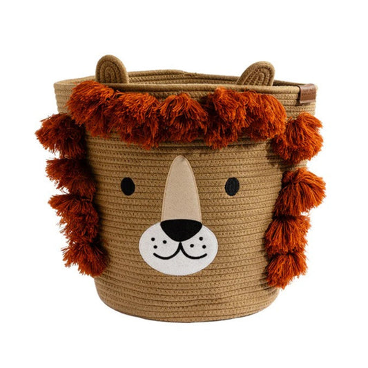 Living Textiles Character Cotton Rope Hamper - Lion