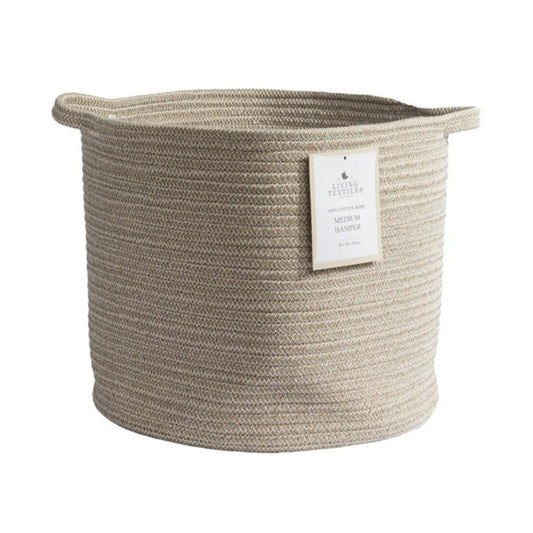 Living Textiles Cotton Rope Hamper - Medium - Natural